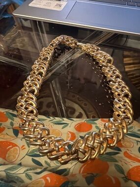 Gold-Tone Braided Chain Necklace - Women Jewelry